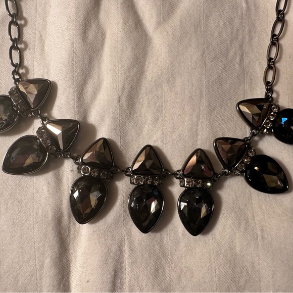 White House Black Market Black Glass Necklace - Picture 4 of 10